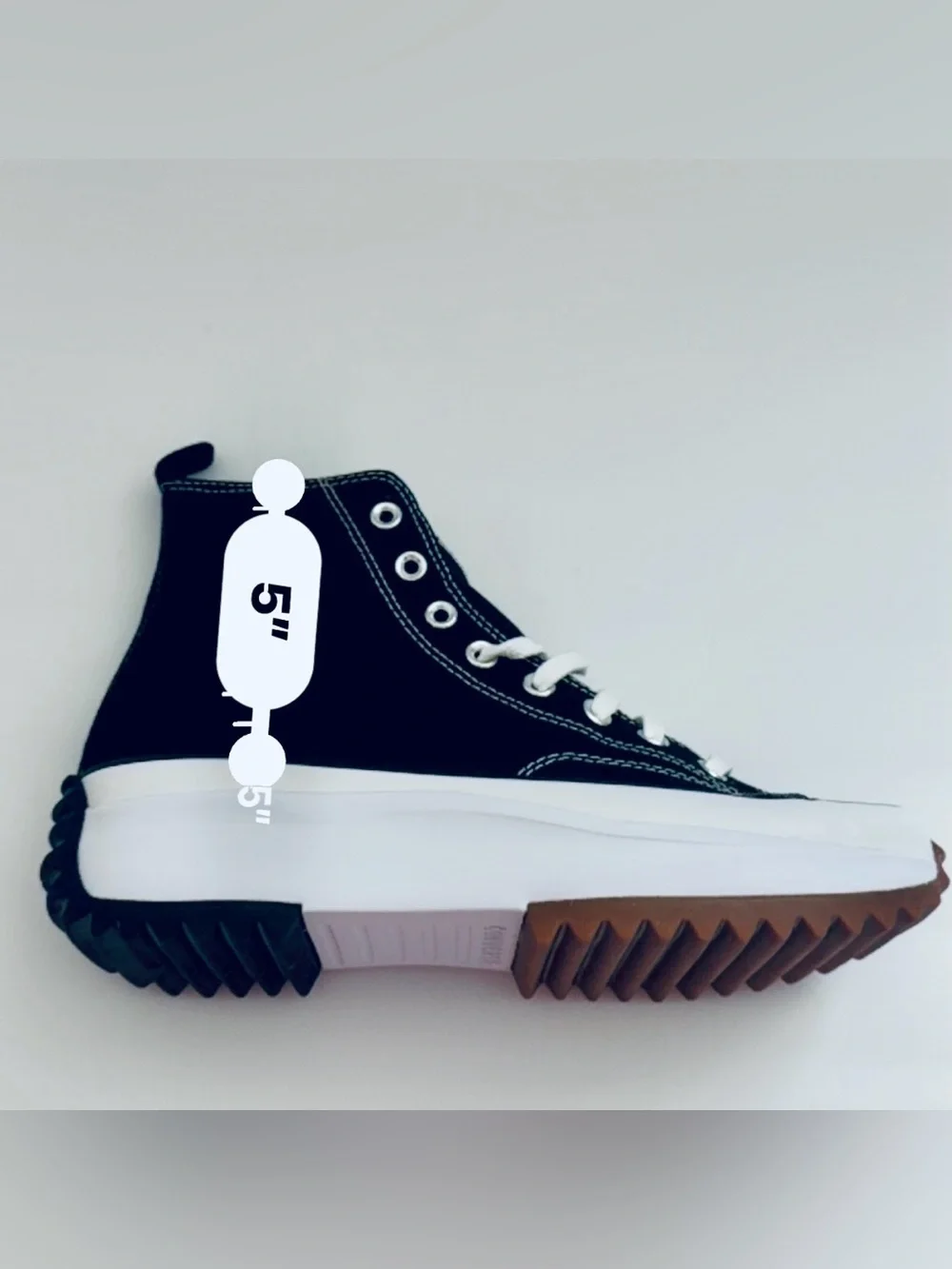 Converse Run Star Hike Hi Black White Gum Women’s 11 / Men’s 9.5 NIB 166800C